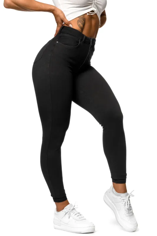 Womens Vital High Waisted Fitjeans - Black sold by Fit Jeans