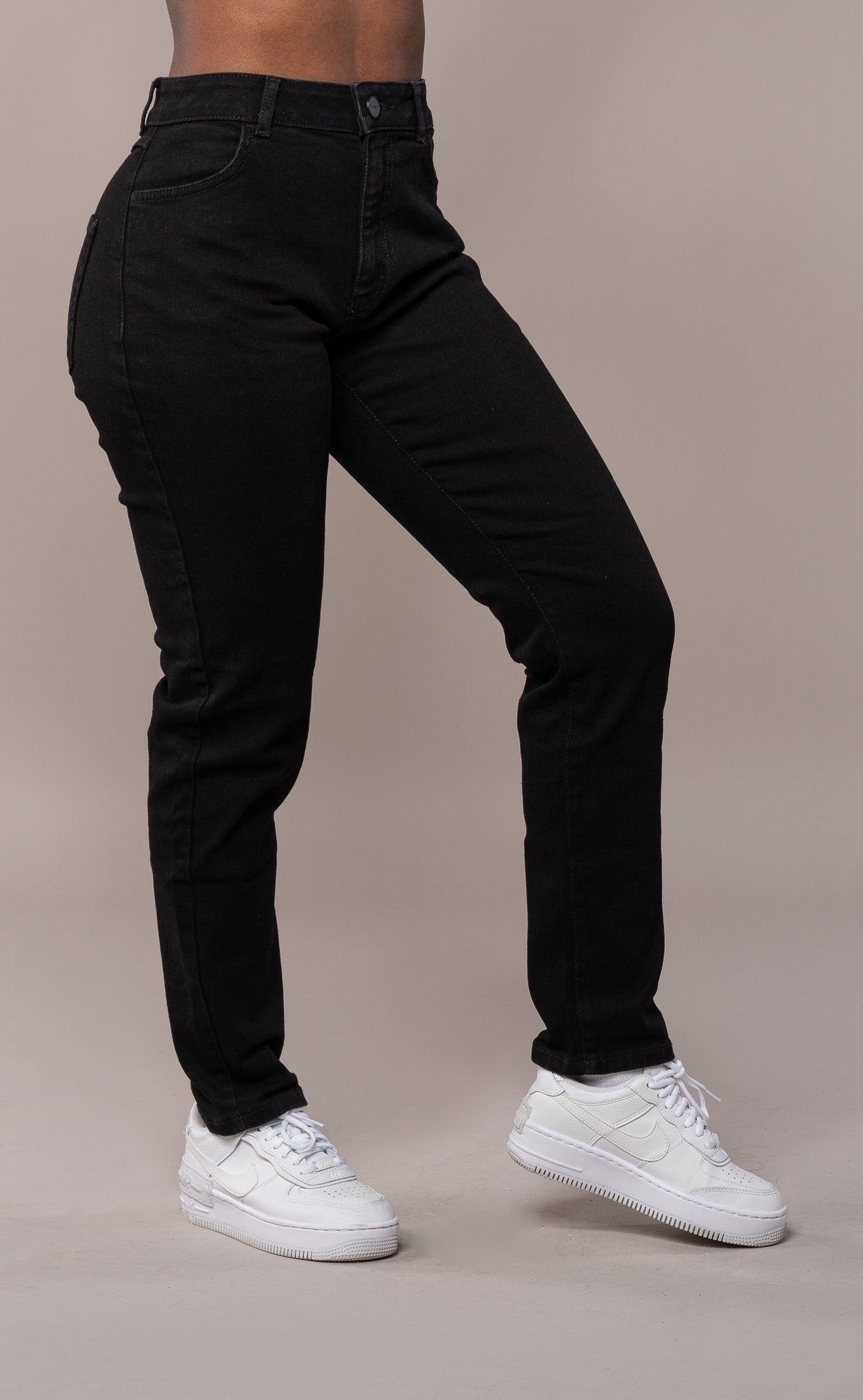Womens Traditional V2 Mom High Waisted Fitjeans - Black sold by Fit Jeans product image thumbnail 3