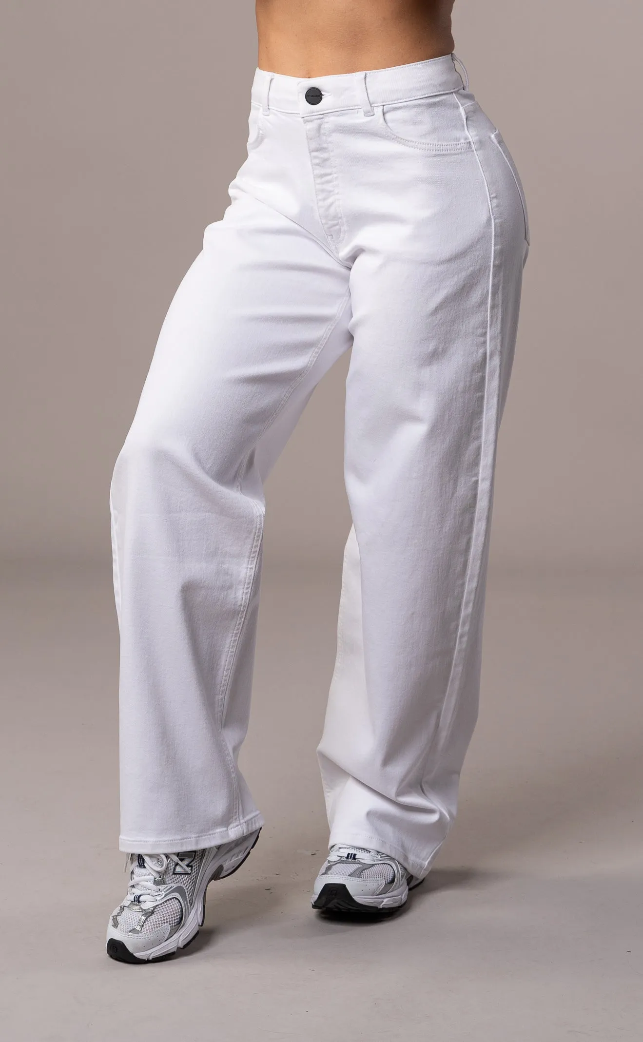 Womens Pastel Baggy Fitjeans - White sold by Fit Jeans product image thumbnail 3