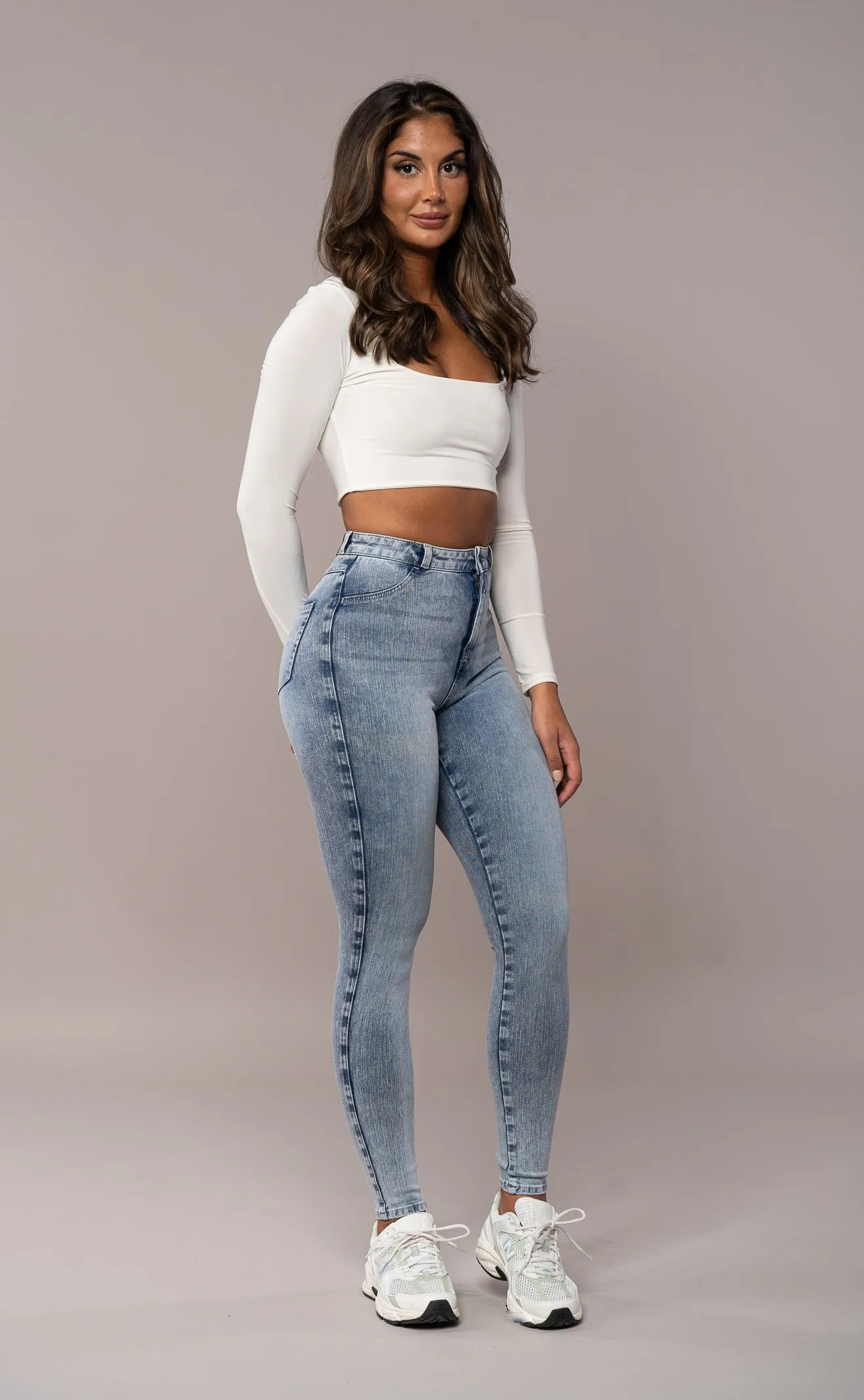 Womens 360 V2 High Waisted Fitjeans - Acid Wash sold by Fit Jeans
