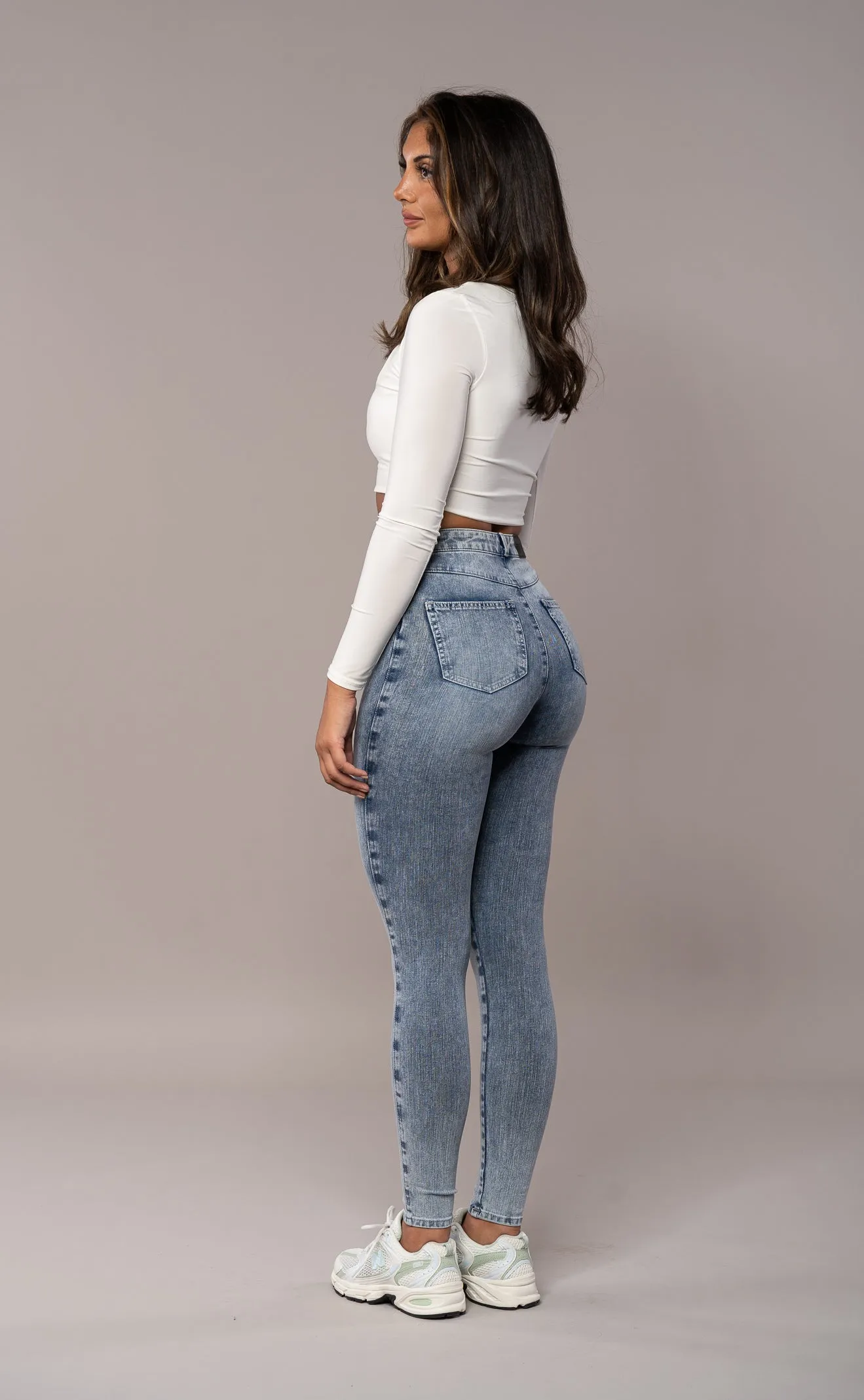 Womens 360 V2 High Waisted Fitjeans - Acid Wash sold by Fit Jeans product image thumbnail 2