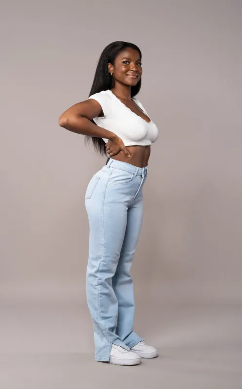 Womens Straight Leg Fitjeans - Vintage Blue sold by Fit Jeans