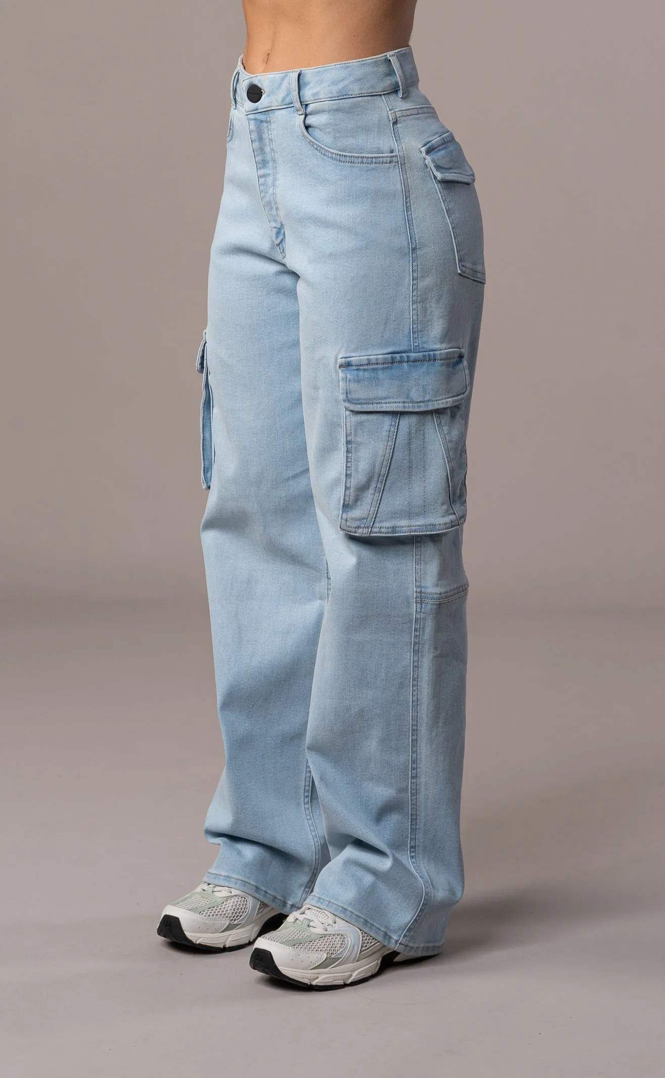 Womens Cargo Fitjeans - Vintage Blue sold by Fit Jeans product image thumbnail 3