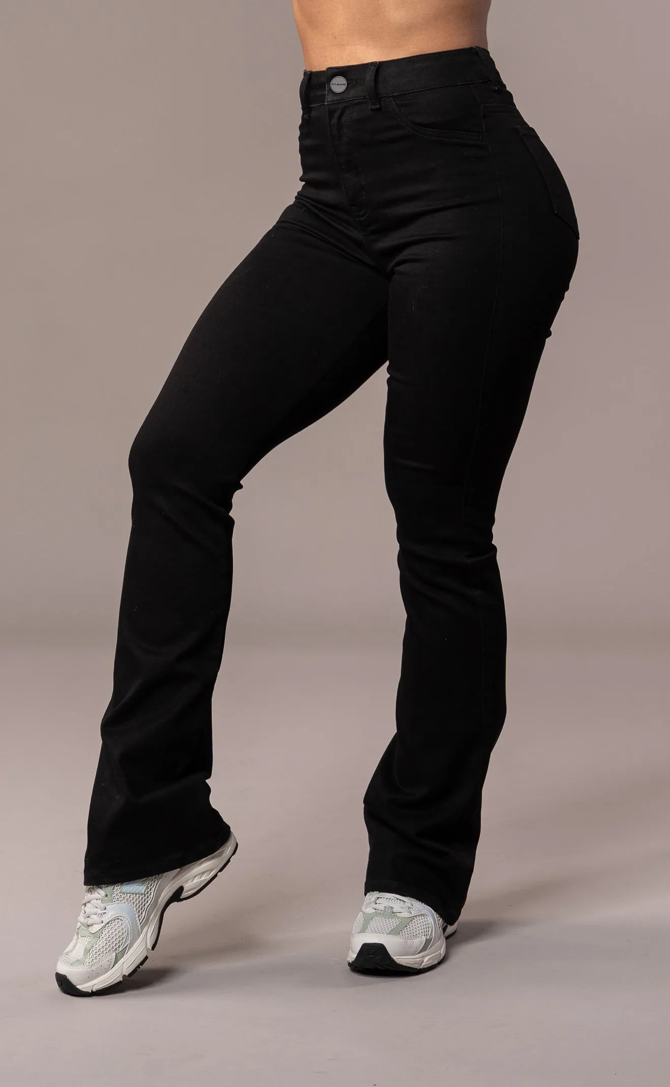 Womens Flared Fitjeans - Black sold by Fit Jeans product image thumbnail 3