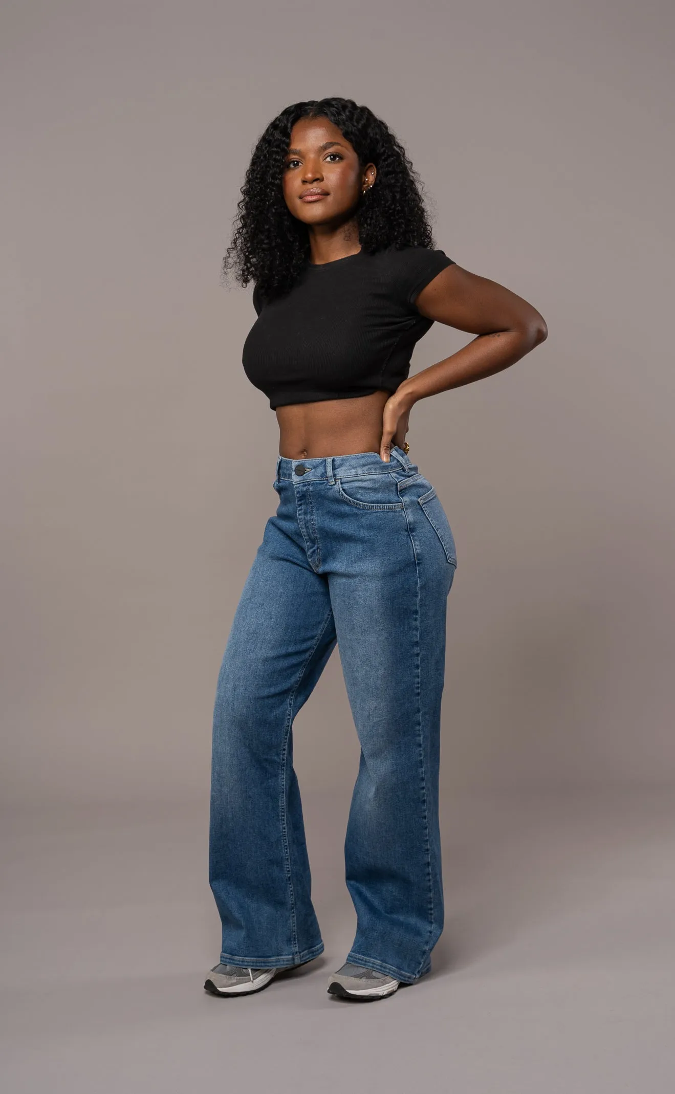 Womens Baggy Fitjeans - Stonewashed Blue sold by Fit Jeans