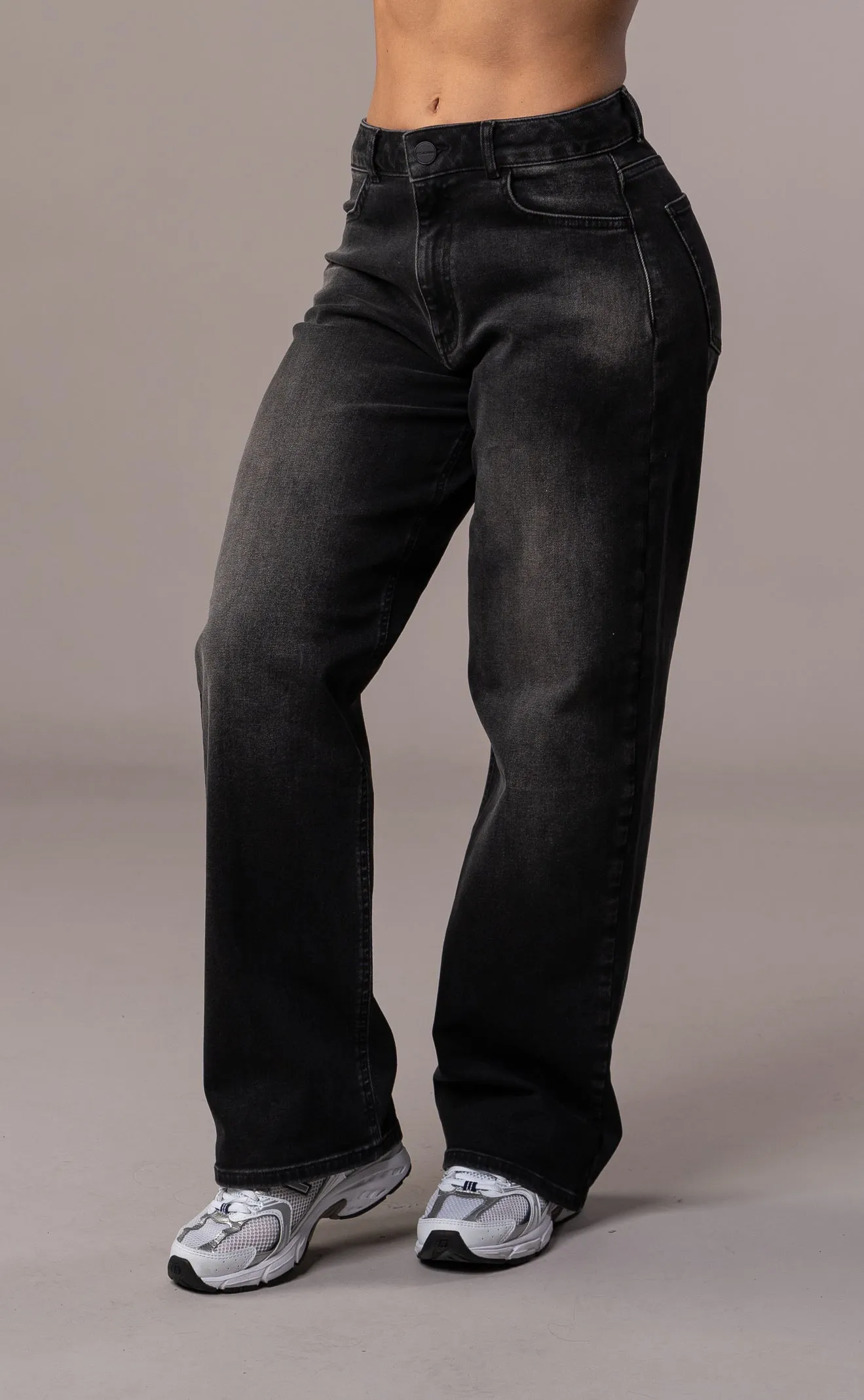 Womens Baggy Fitjeans - Worn Black sold by Fit Jeans product image thumbnail 3