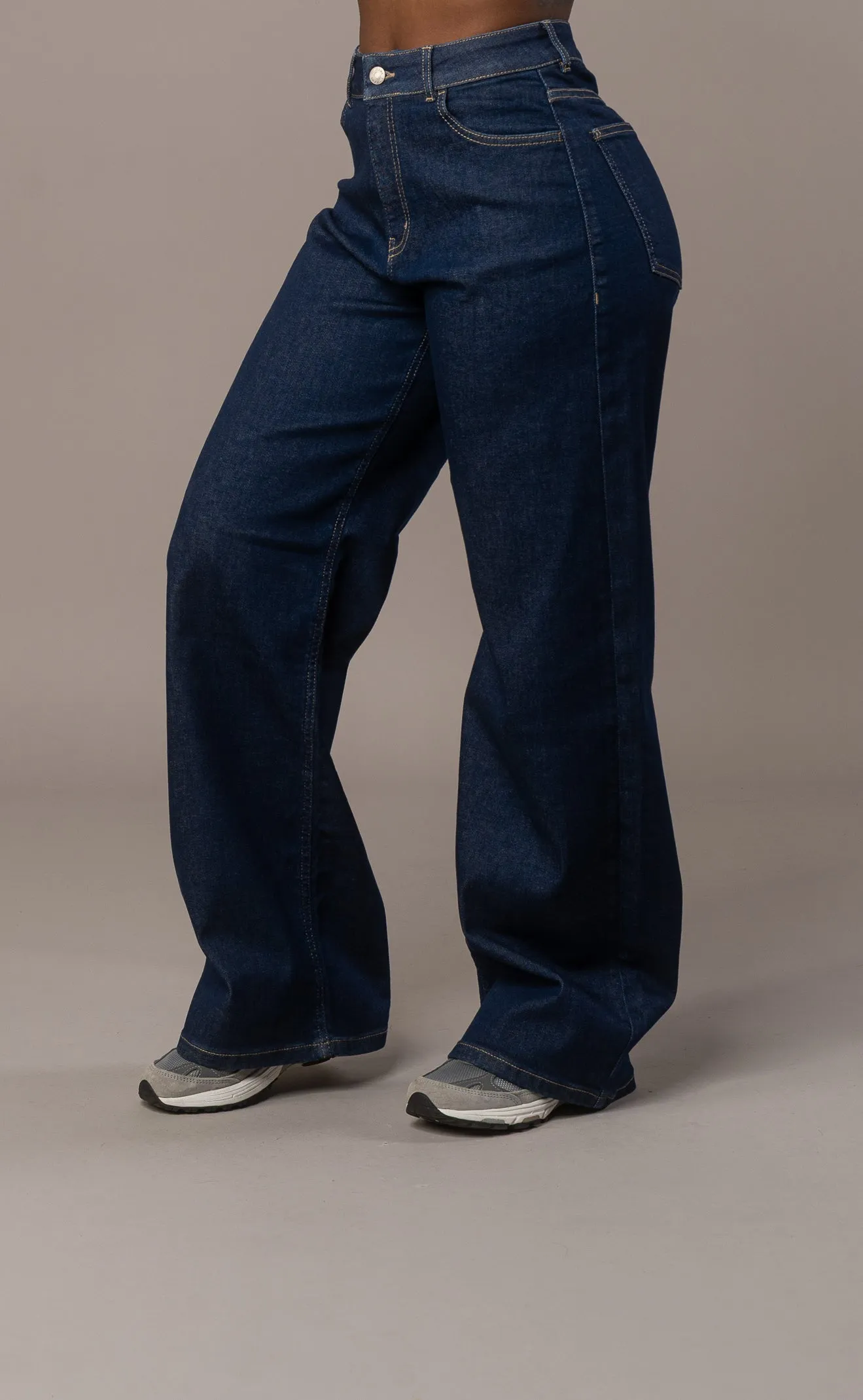 Womens Baggy Fitjeans - Dark Blue sold by Fit Jeans product image thumbnail 3