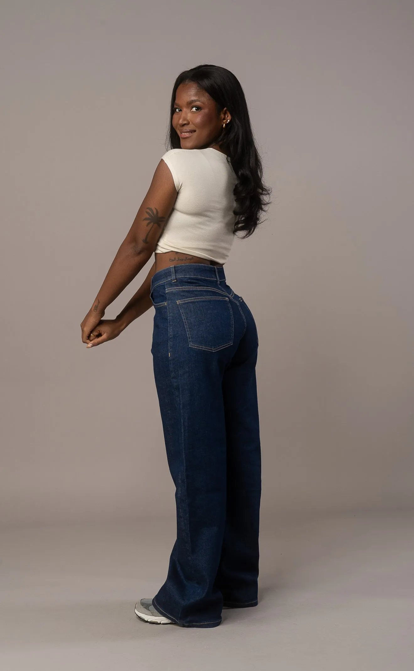 Womens Baggy Fitjeans - Dark Blue sold by Fit Jeans product image thumbnail 2