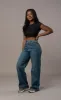 Womens Baggy Fitjeans - Marble Green sold by Fit Jeans
