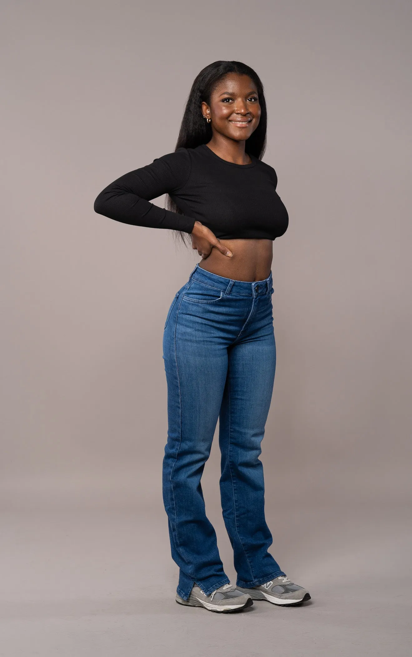 Womens Straight Leg Fitjeans - Azure Blue sold by Fit Jeans