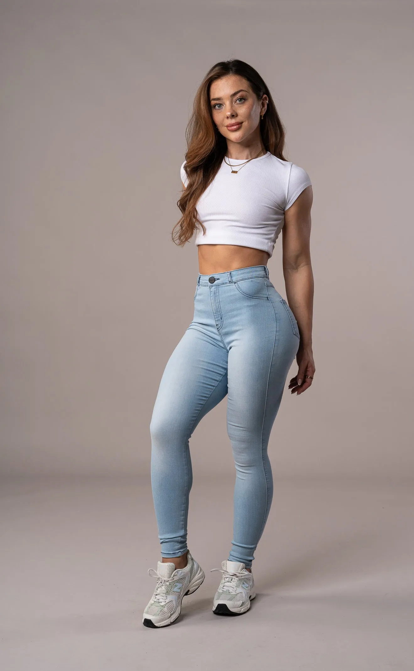 Womens Contour Fitjeans - Bleach Blue sold by Fit Jeans