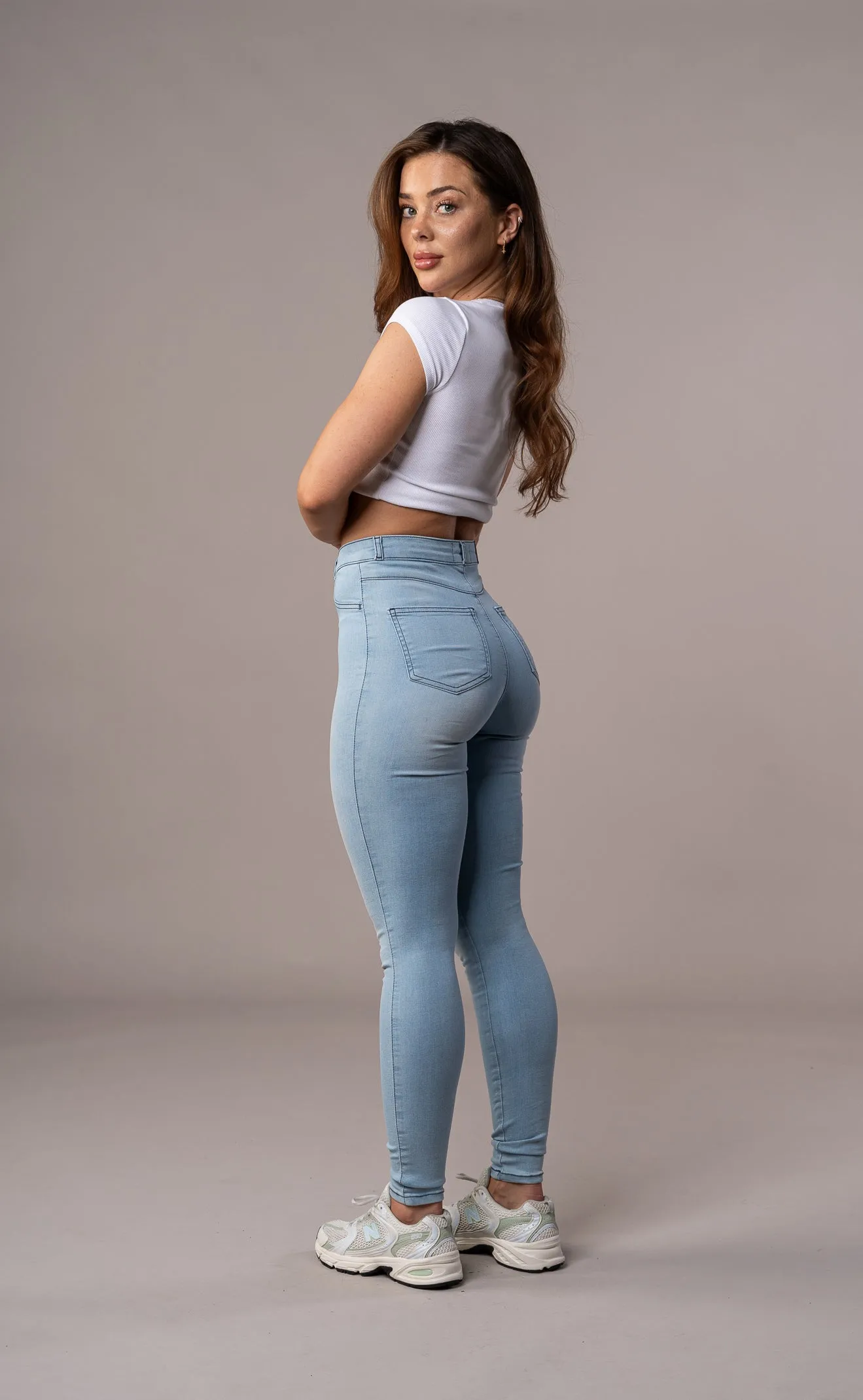 Womens Contour Fitjeans - Bleach Blue sold by Fit Jeans product image thumbnail 2