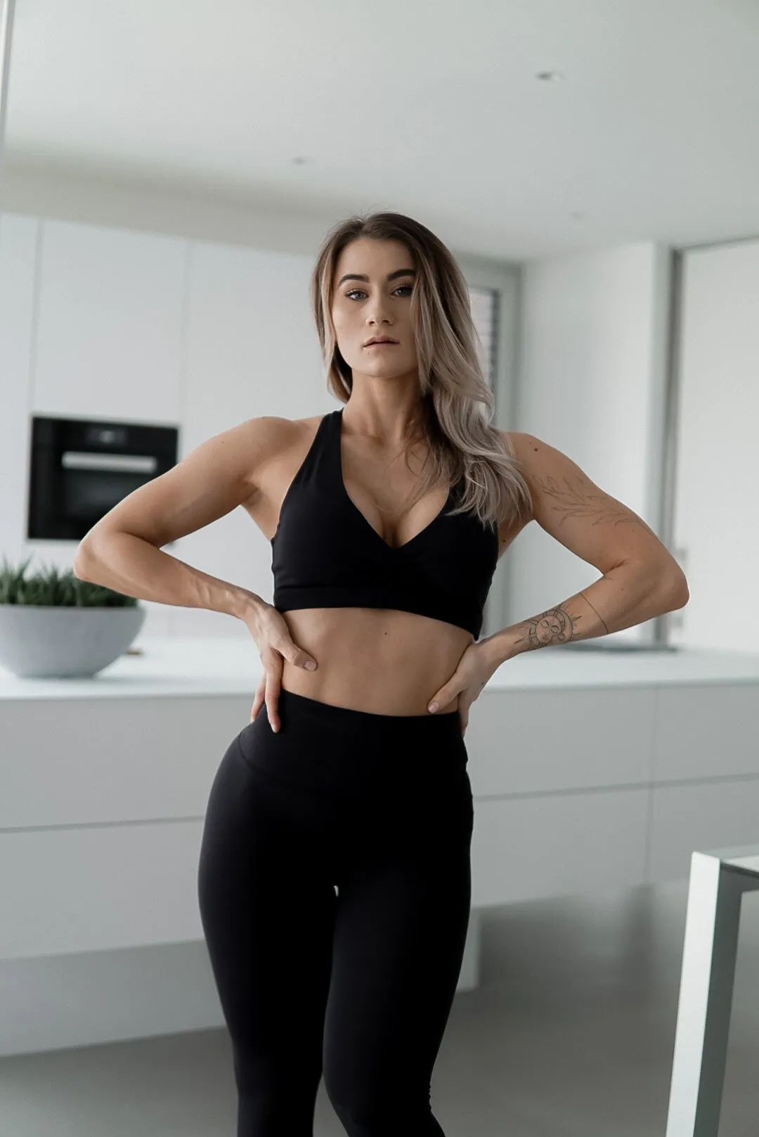 Yoga Sports Bra - Matte Black sold by Fit Jeans product image thumbnail 3