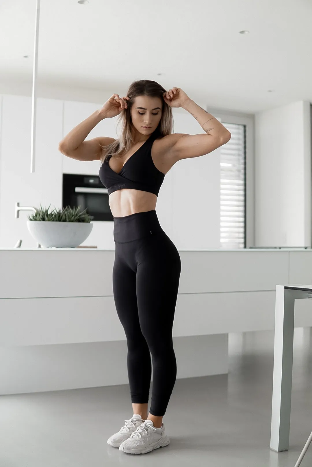 Yoga Sports Bra - Matte Black sold by Fit Jeans product image thumbnail 4