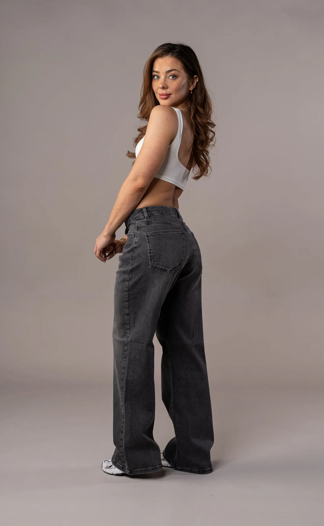 Womens Baggy Fitjeans - Grey sold by Fit Jeans product image thumbnail 2
