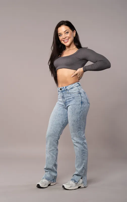 Womens Straight Leg Fitjeans - 80s Blue sold by Fit Jeans