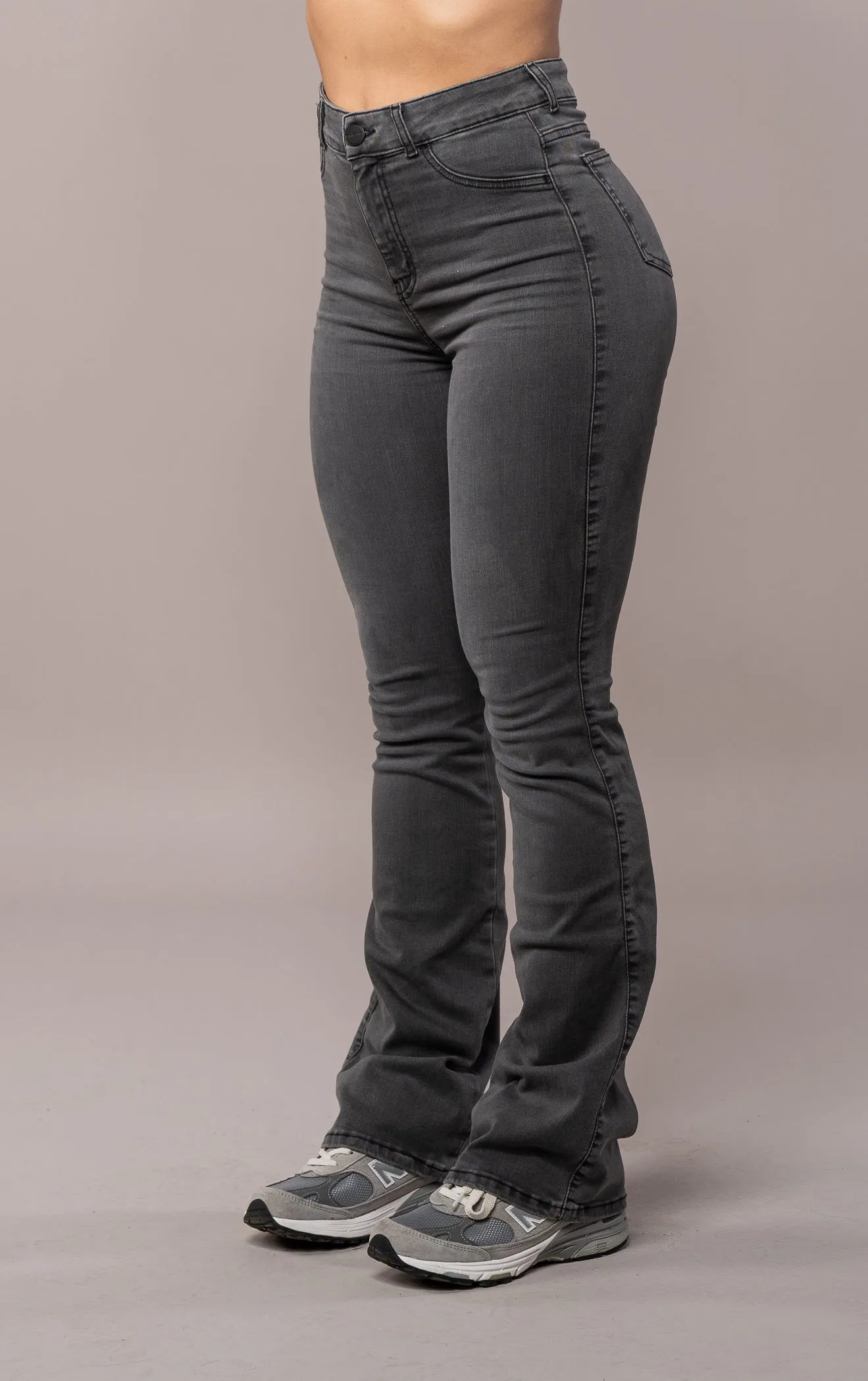 Womens Flared Fitjeans - Grey sold by Fit Jeans product image thumbnail 3