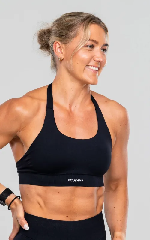 Training Sports Bra - Midnight Black sold by Fit Jeans