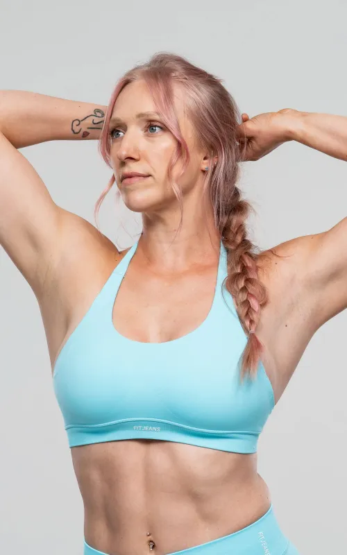 Training Sports Bra - Ice Mint sold by Fit Jeans