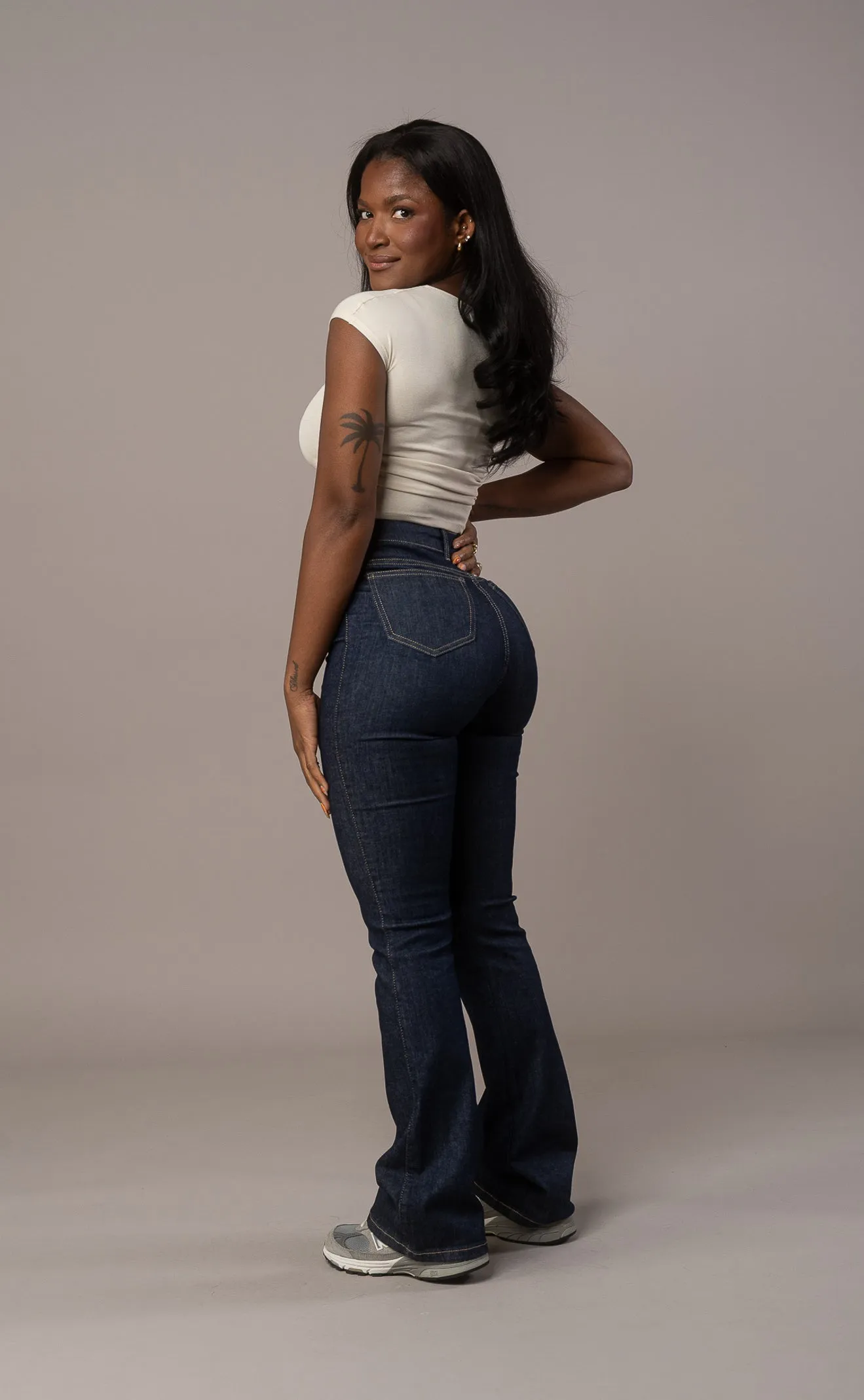 Womens Flared Fitjeans - Rinse Blue sold by Fit Jeans product image thumbnail 2