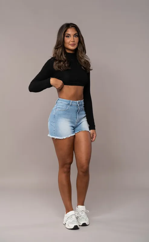 Womens Fitjeans Shorts - Arctic Light Blue sold by Fit Jeans