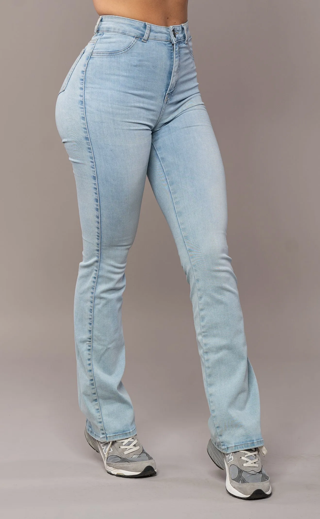 Womens Flared Fitjeans - Vintage Blue sold by Fit Jeans product image thumbnail 3