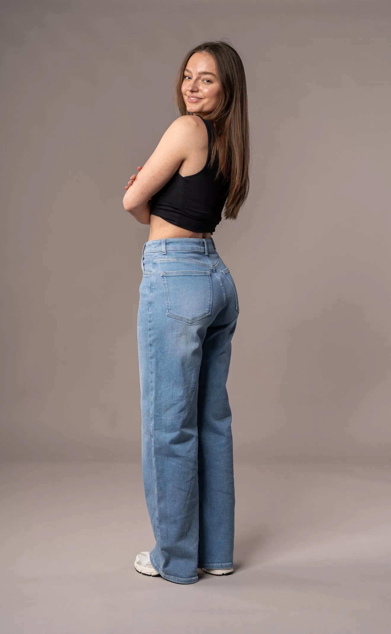 Womens Baggy Fitjeans - Arctic Light Blue sold by Fit Jeans product image thumbnail 2