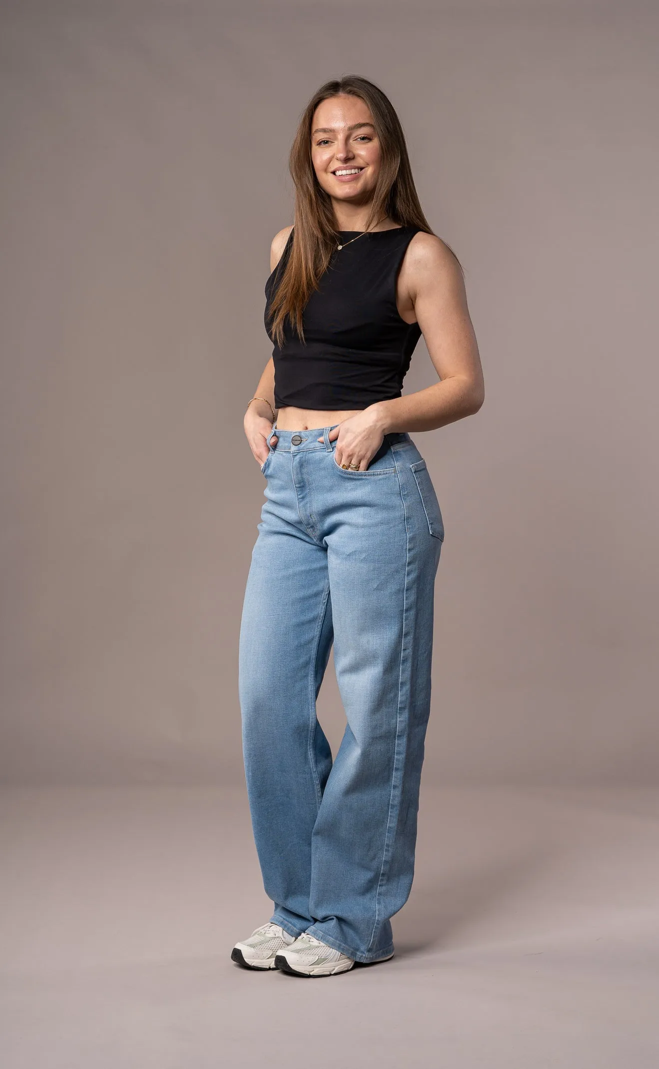 Womens Baggy Fitjeans - Arctic Light Blue sold by Fit Jeans