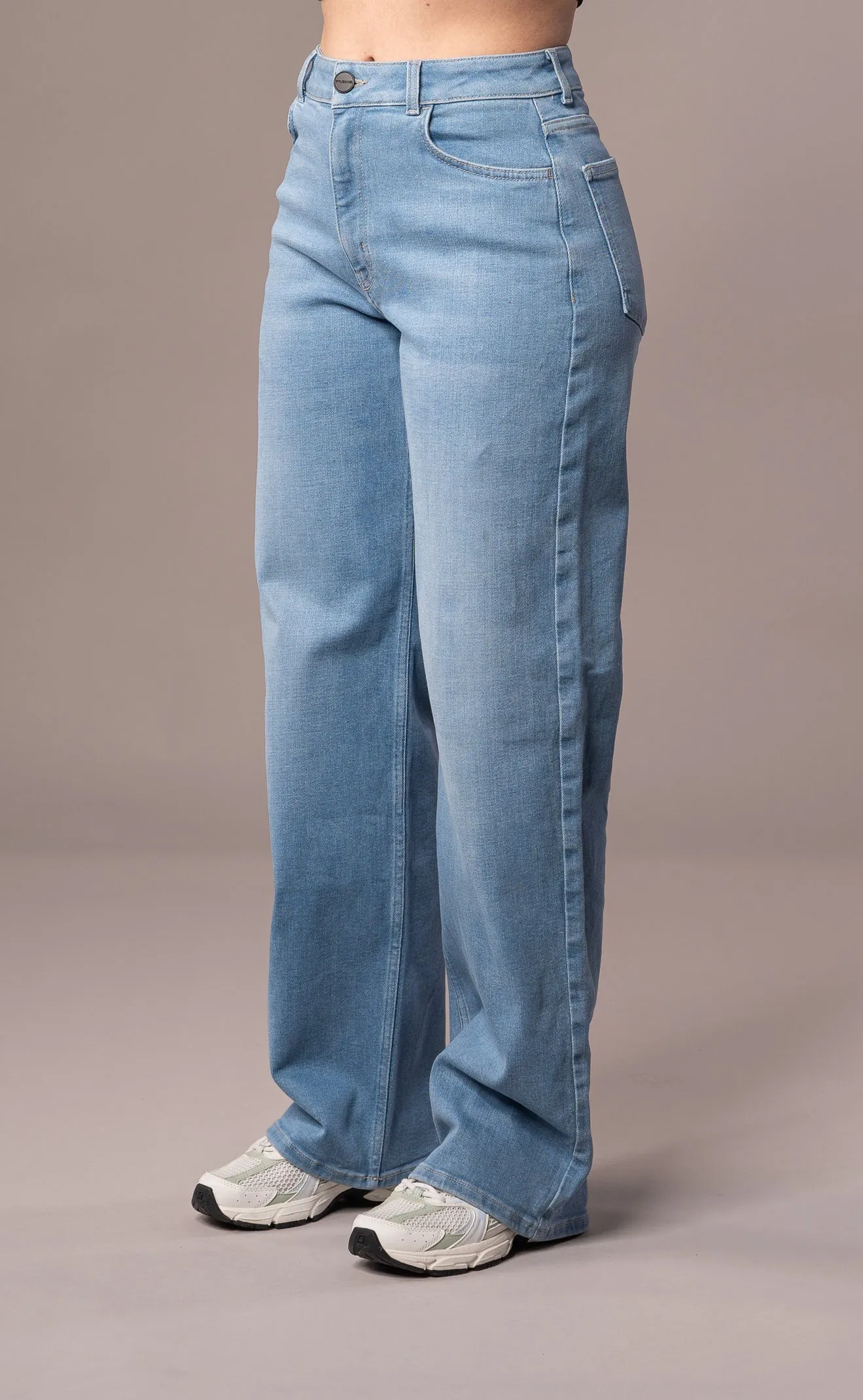 Womens Baggy Fitjeans - Arctic Light Blue sold by Fit Jeans product image thumbnail 3