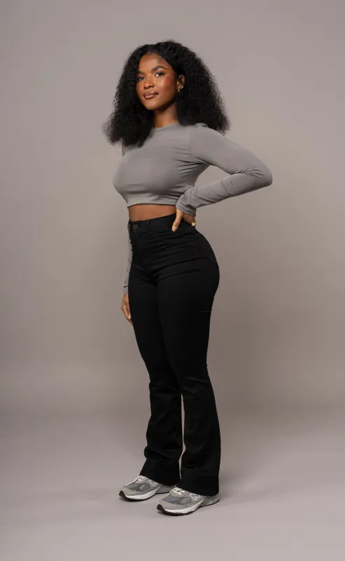Womens Flared Fitjeans - Black sold by Fit Jeans