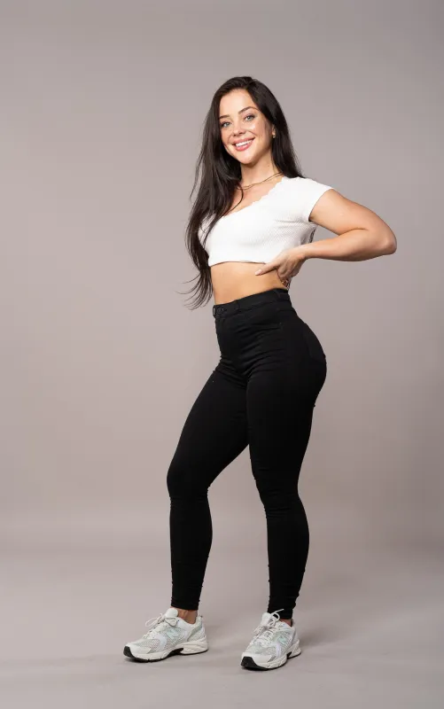 Womens Contour Fitjeans - Black sold by Fit Jeans