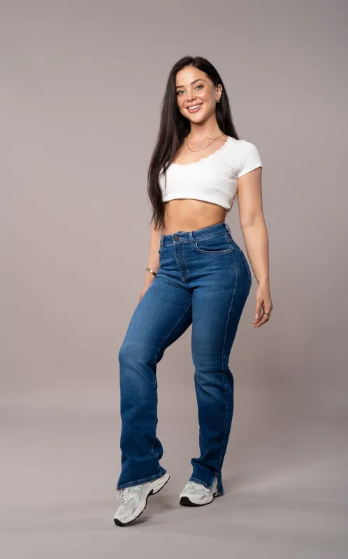 Womens Straight Leg Fitjeans - Sapphire Blue sold by Fit Jeans