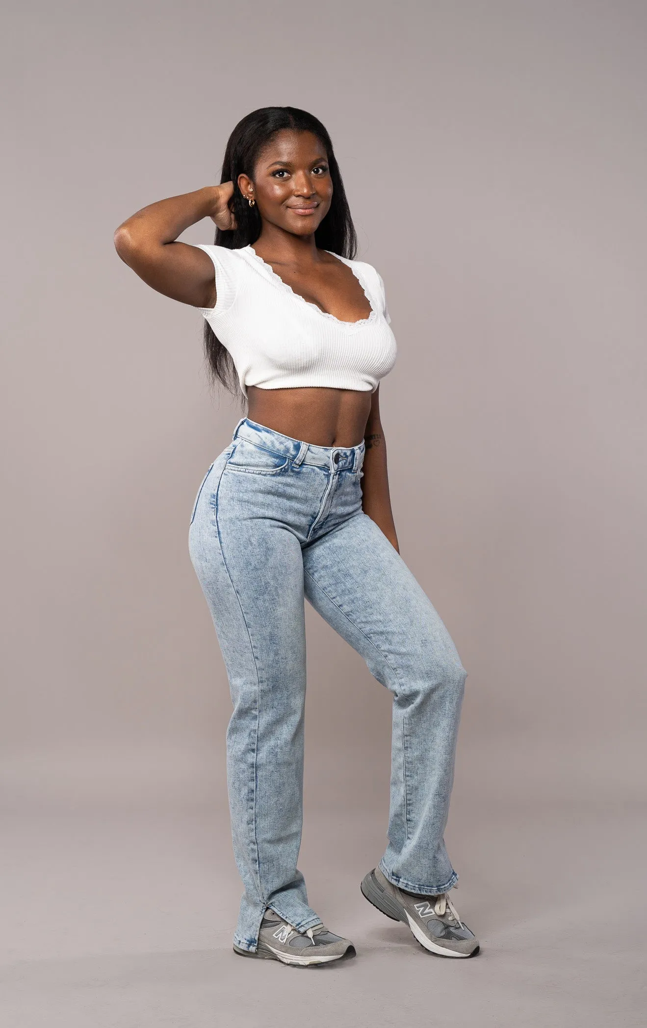 Womens Straight Leg Fitjeans - 80s Blue sold by Fit Jeans product image thumbnail 2