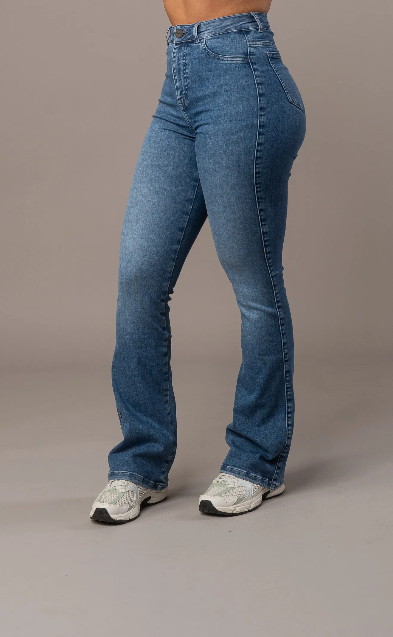 Womens Flared Fitjeans - Azure Blue sold by Fit Jeans product image thumbnail 3