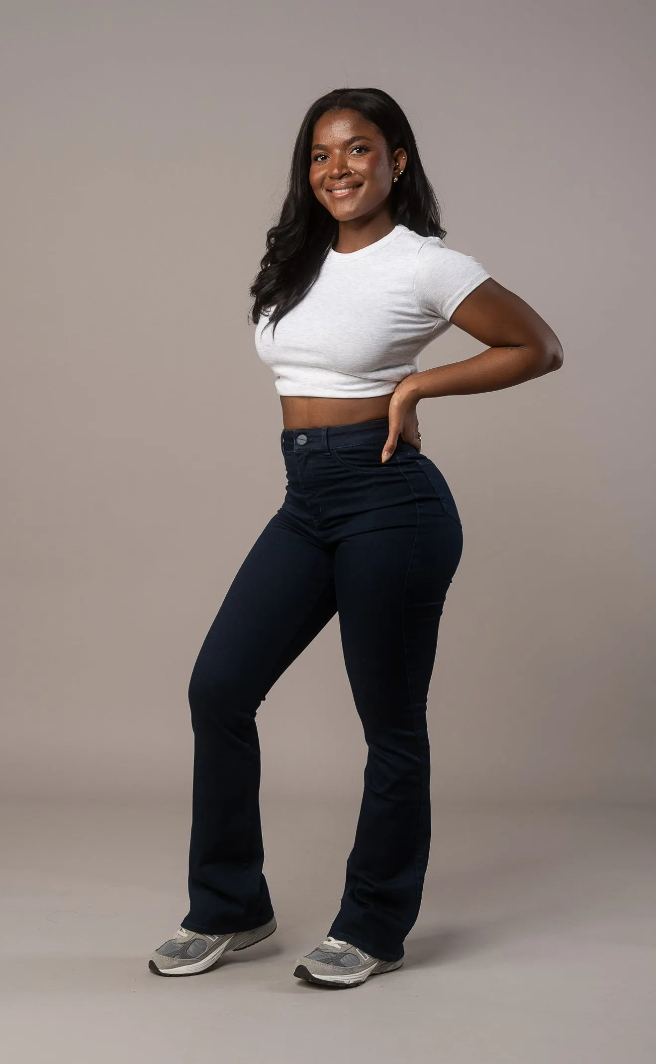 Womens Flared Fitjeans - Midnight Blue sold by Fit Jeans