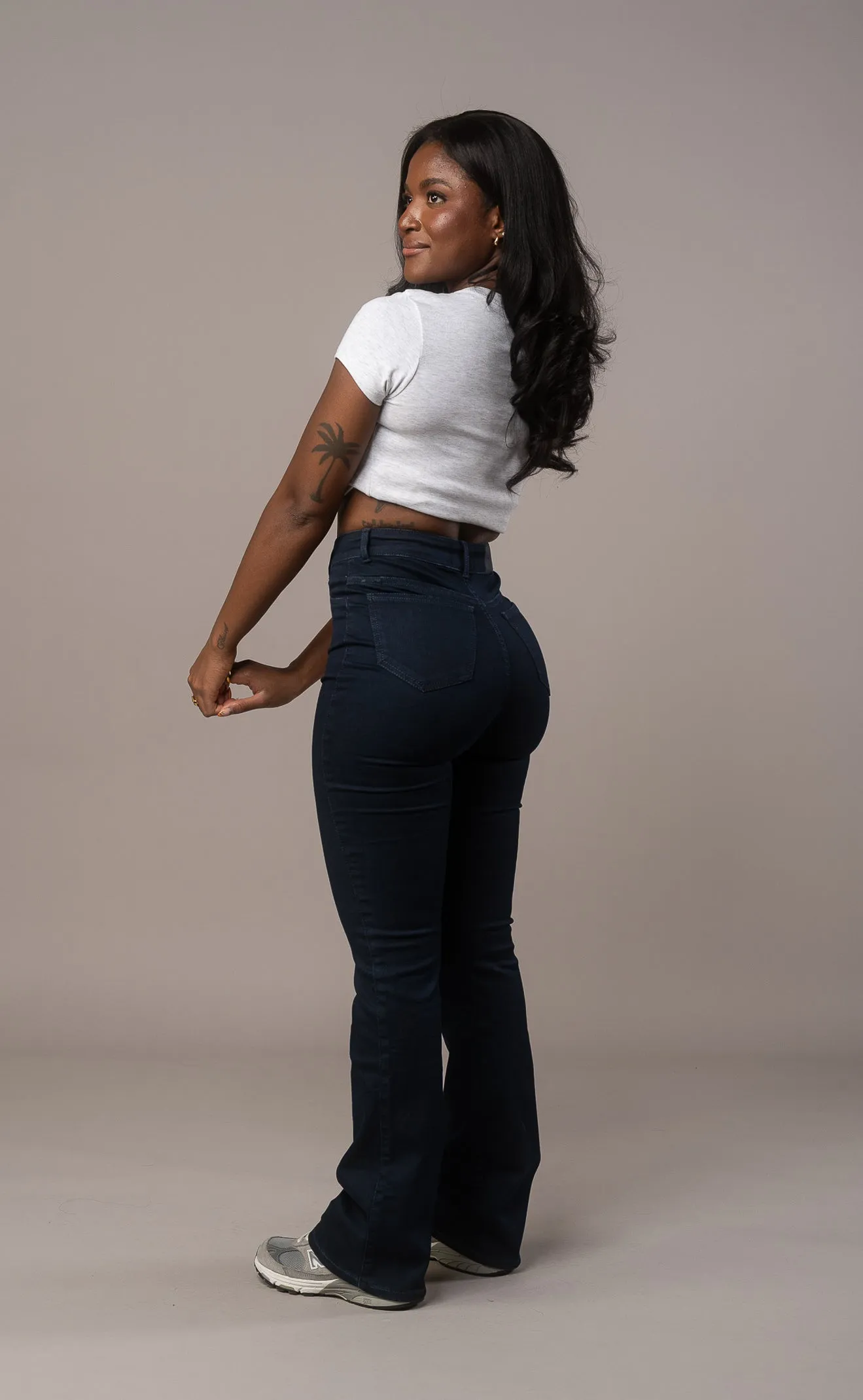 Womens Flared Fitjeans - Midnight Blue sold by Fit Jeans product image thumbnail 3