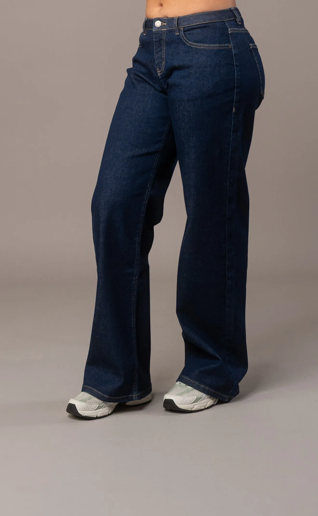 Womens Baggy Low Waisted Fitjeans - Dark Blue sold by Fit Jeans product image thumbnail 2