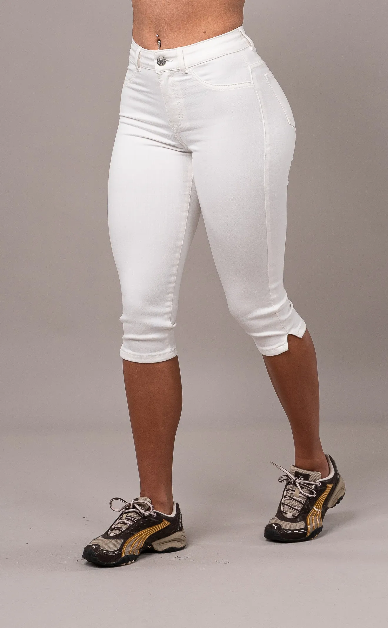 Womens Capri Fitjeans - White sold by Fit Jeans product image thumbnail 3