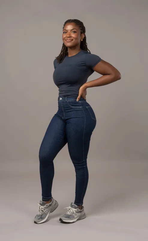 Womens Contour Fitjeans - Rinse Blue made by Fit Jeans
