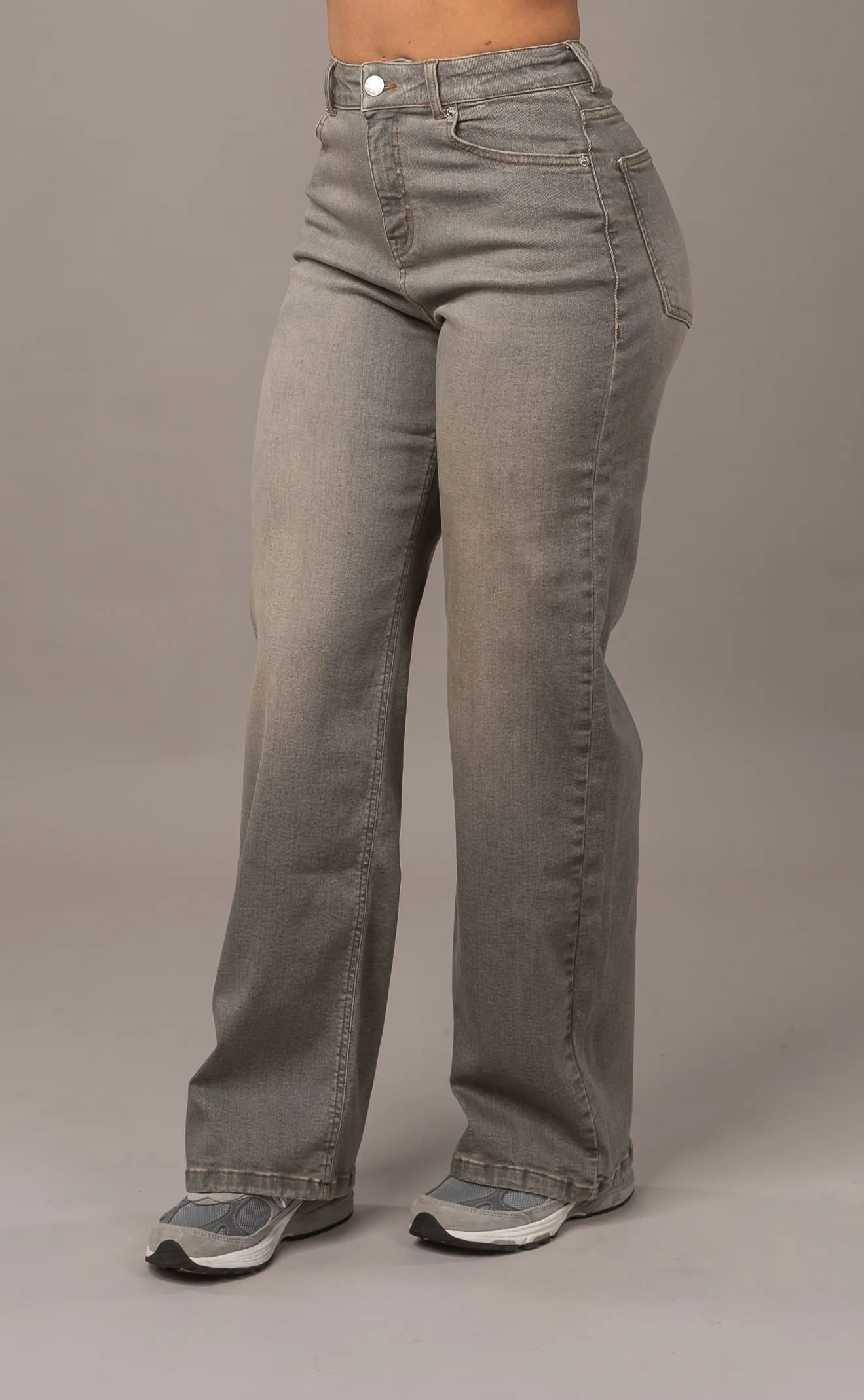 Womens Baggy Fitjeans - Warm Grey sold by Fit Jeans product image thumbnail 3