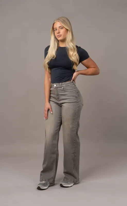 Womens Baggy Fitjeans - Warm Grey made by Fit Jeans