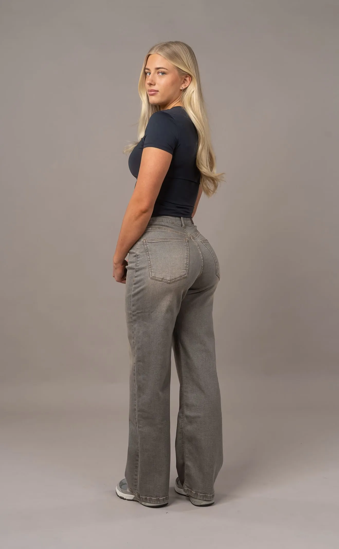 Womens Baggy Fitjeans - Warm Grey sold by Fit Jeans product image thumbnail 2
