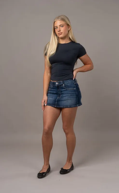 Miniskirt - Mid Blue made by Fit Jeans