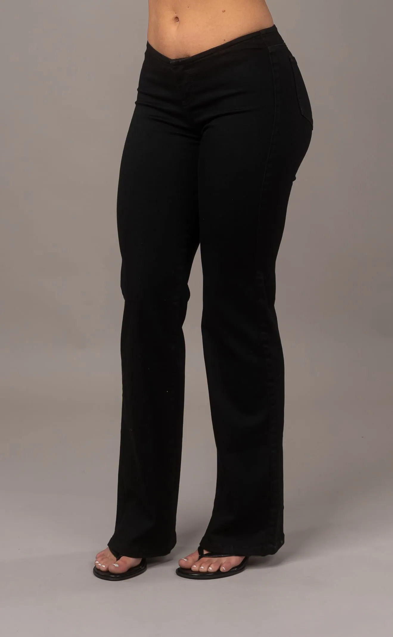 Bare Low Waisted Flared Fitjeans - Black sold by Fit Jeans product image thumbnail 3
