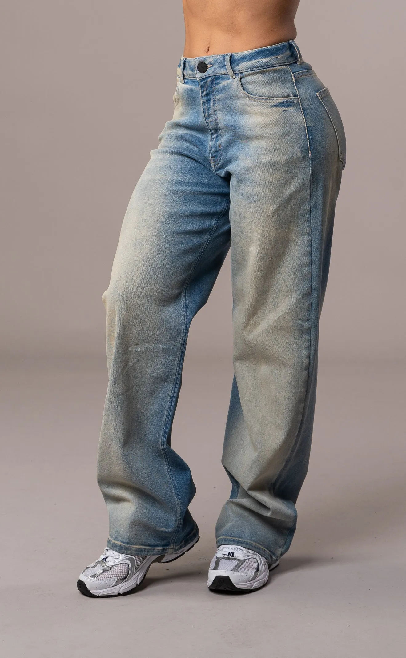 Womens Baggy Fitjeans - Distorted Blue sold by Fit Jeans product image thumbnail 3