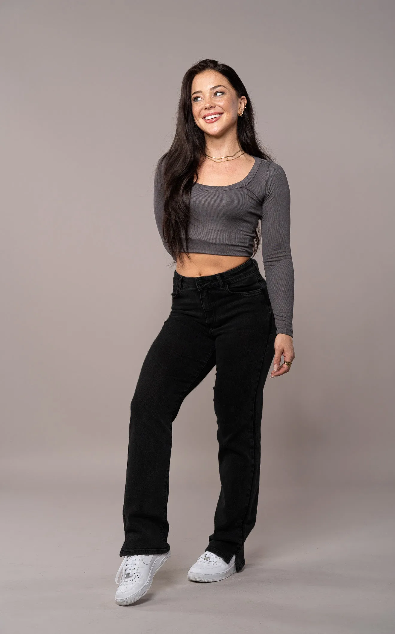 Womens Straight Leg Fitjeans - Black sold by Fit Jeans