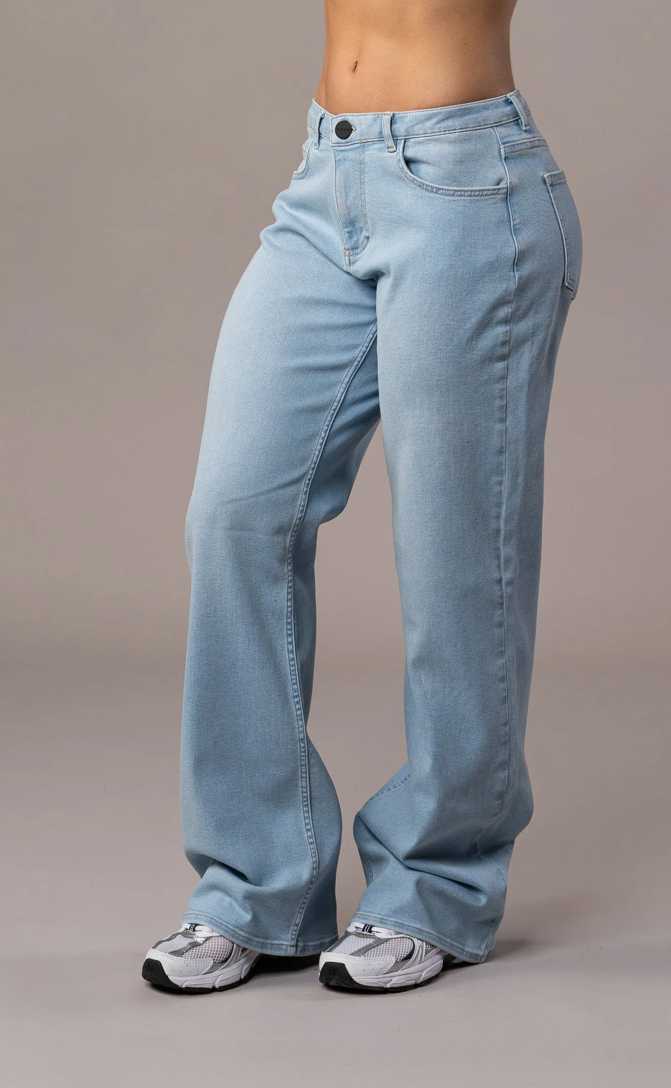 Womens Baggy Low Waisted Fitjeans - Vintage Blue sold by Fit Jeans product image thumbnail 3