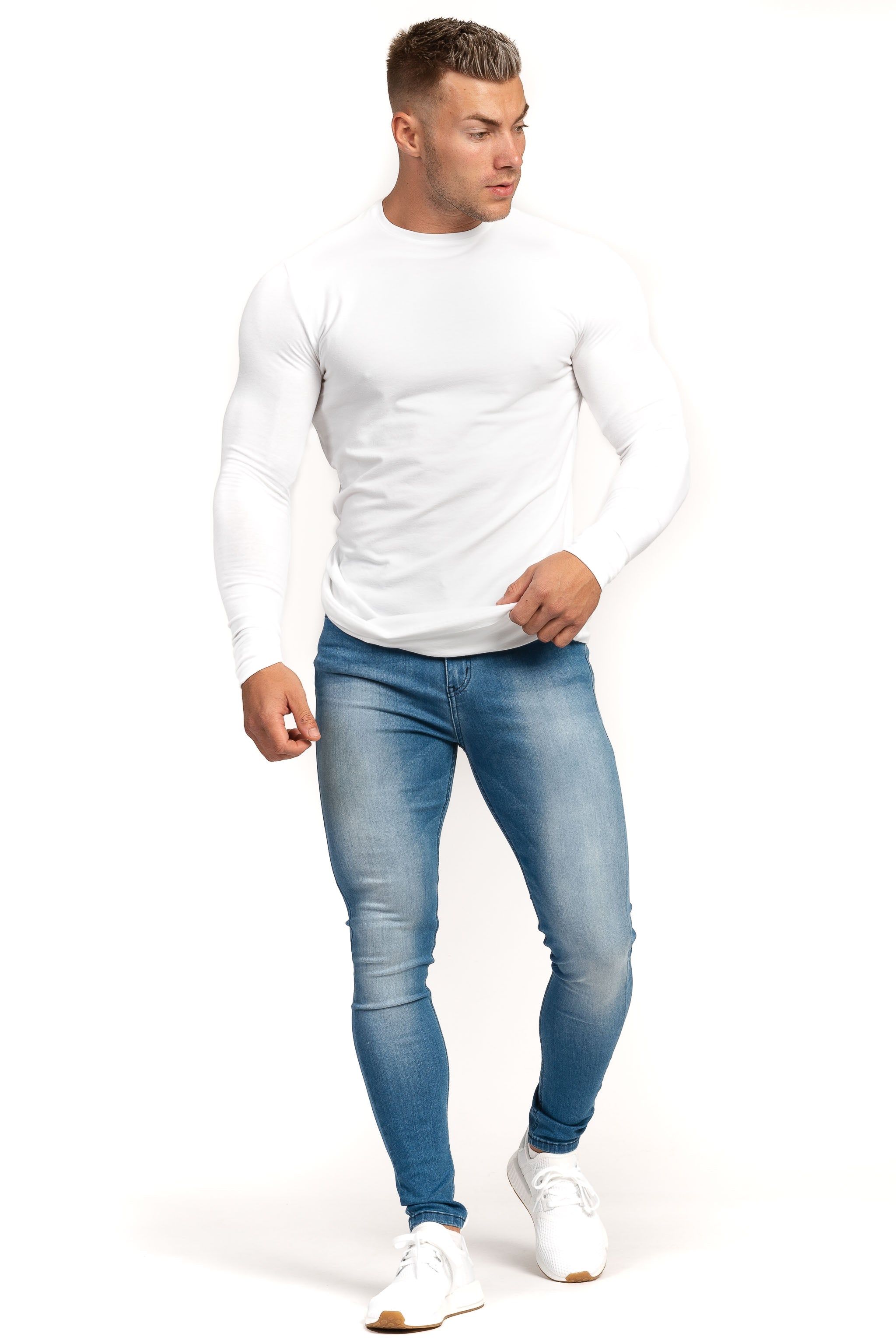 Mens Regular Fitjeans - Arctic Light Blue sold by Fit Jeans product image thumbnail 4