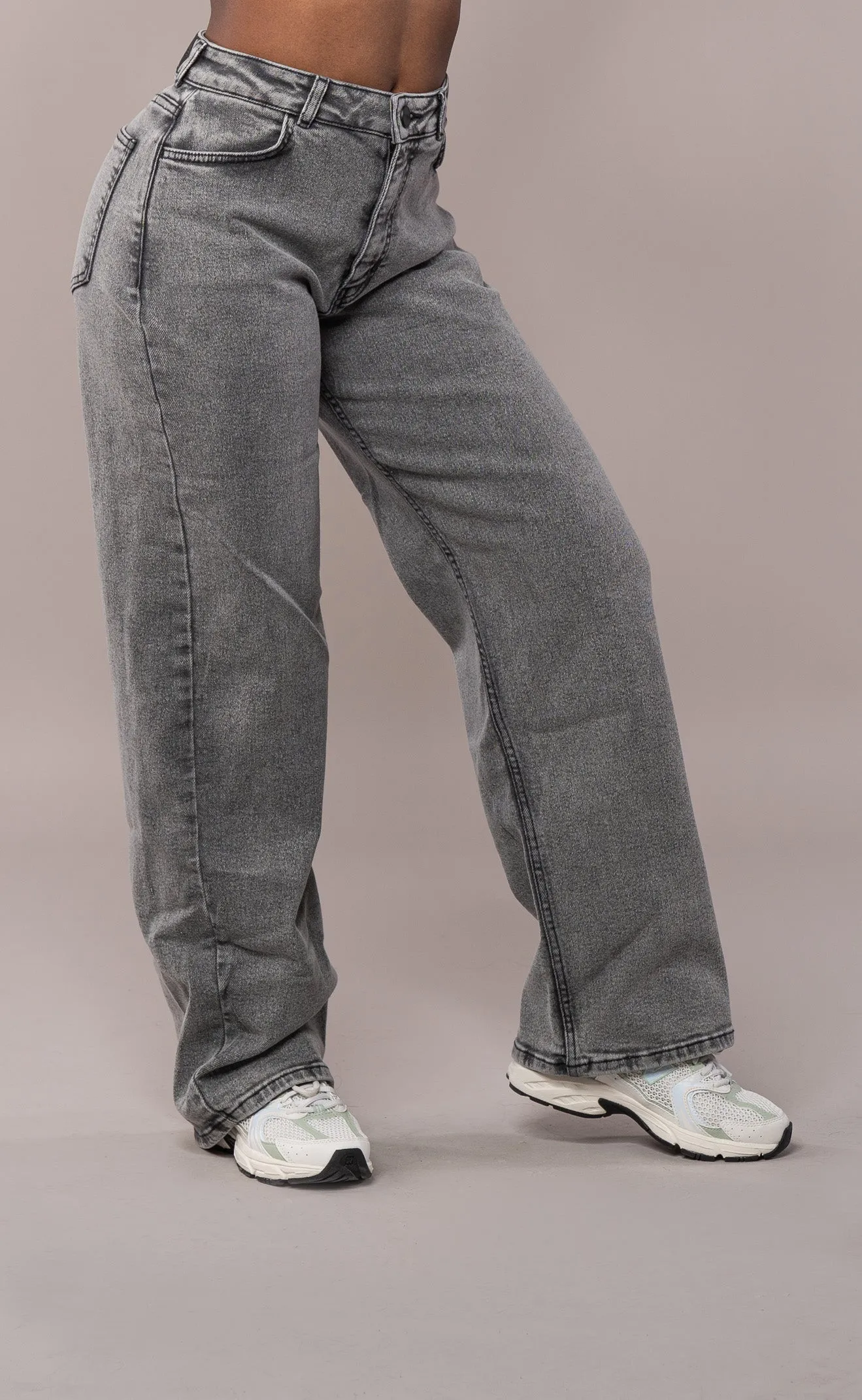 Womens Baggy Fitjeans - Heavy Washed Grey sold by Fit Jeans product image thumbnail 3