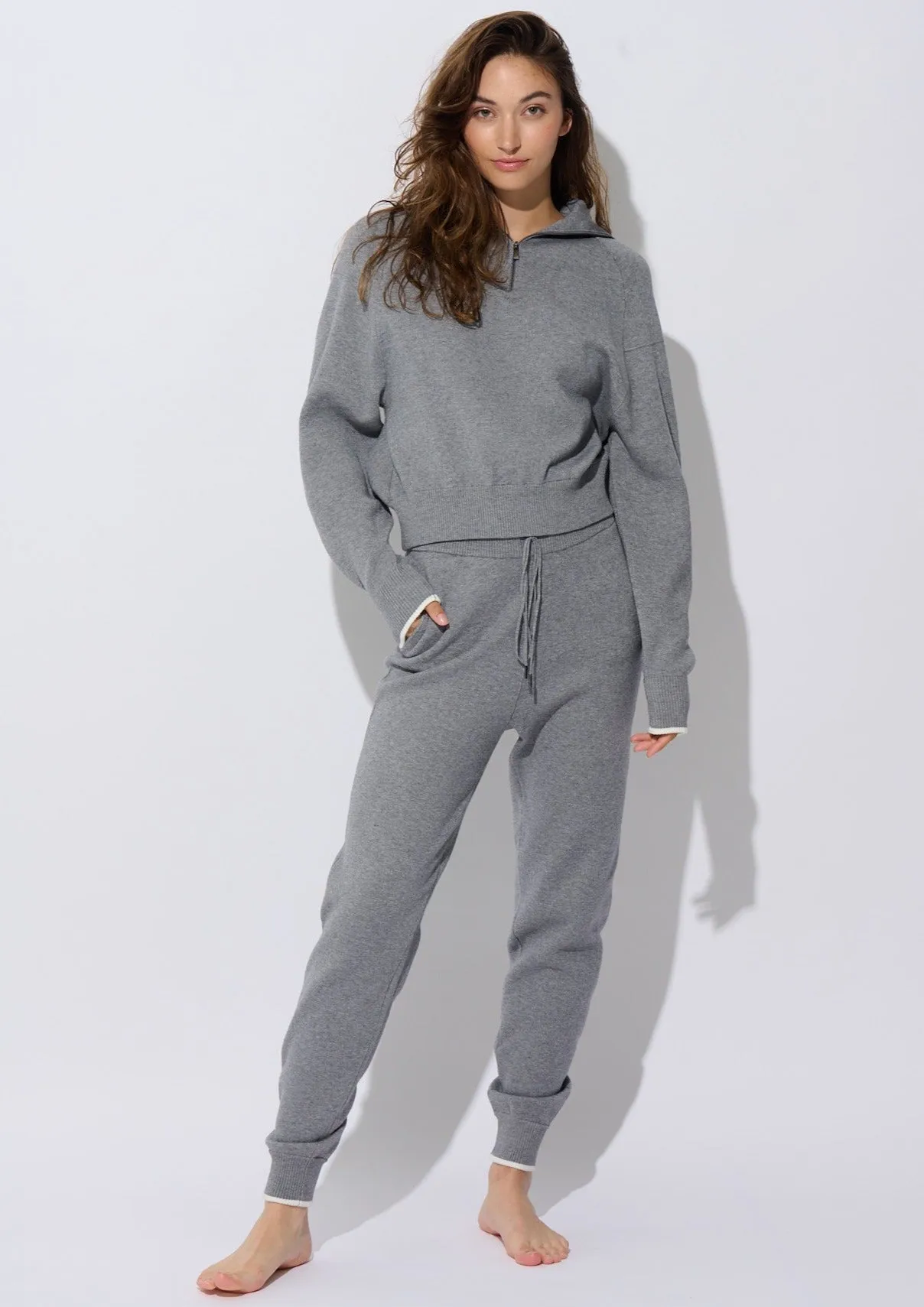 Grey Mix Tricot Jogger - FINAL SALE sold by Everyday Sunday product image thumbnail 3